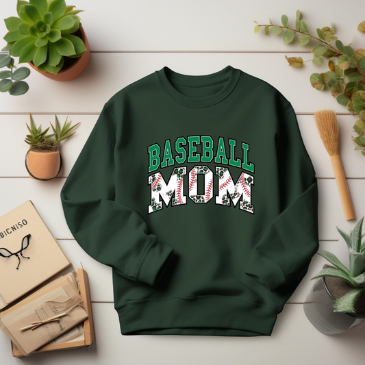 Baseball Mom Leopard Shirt or Sweater