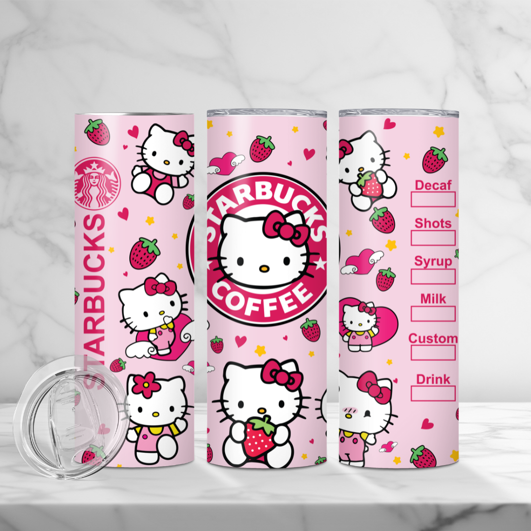 HK Strbs Strawberry 20oz Tumbler