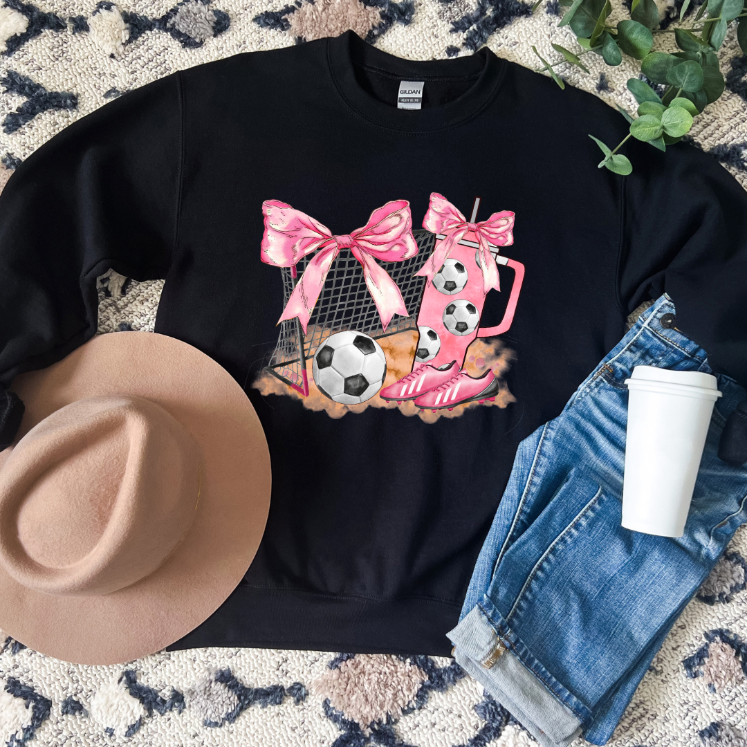 Pink Soccer Vibes Shirt or Sweater