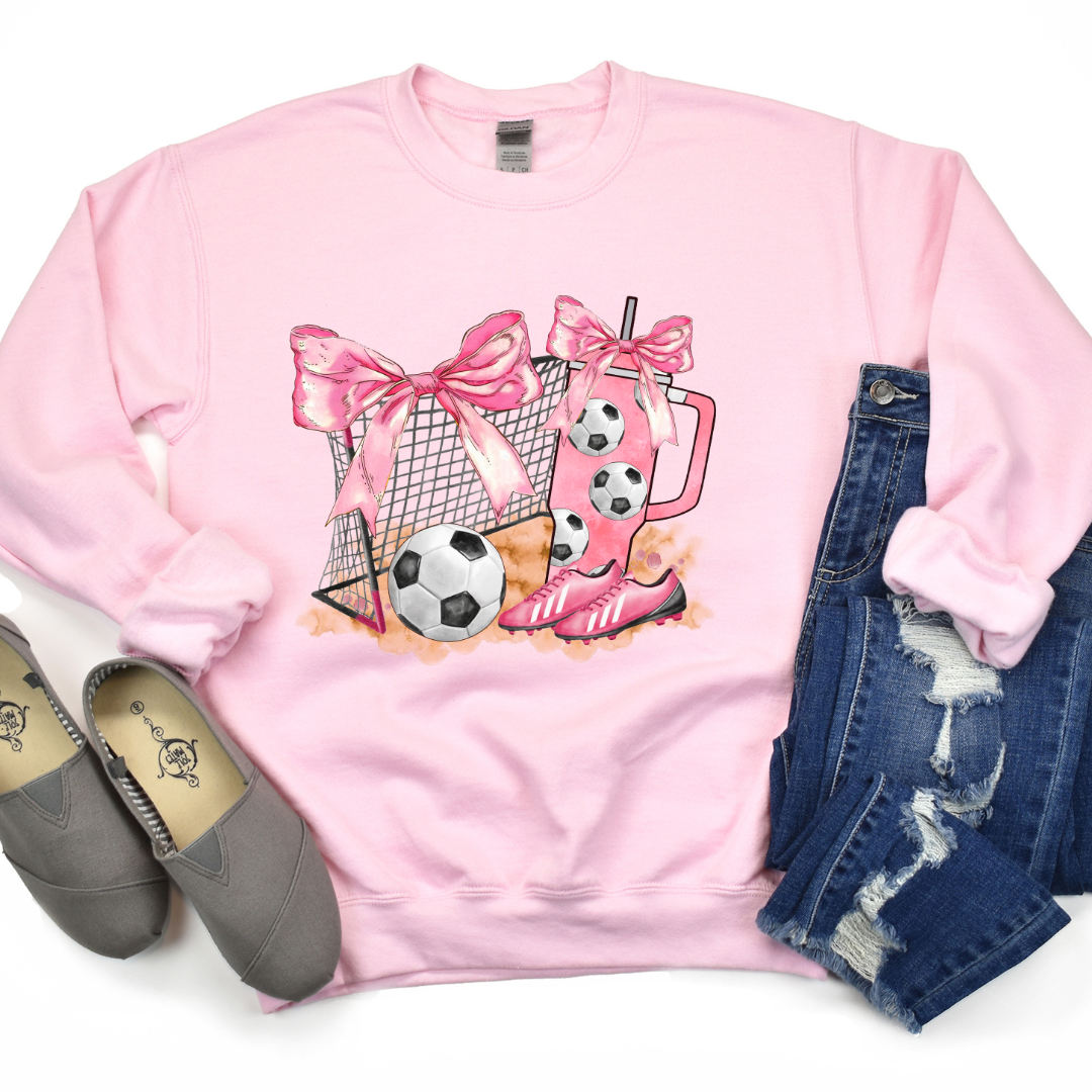 Pink Soccer Vibes Shirt or Sweater