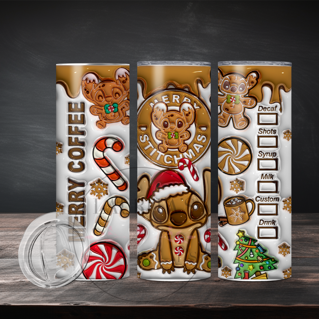 Gingerbread Alien Tumbler 20oz