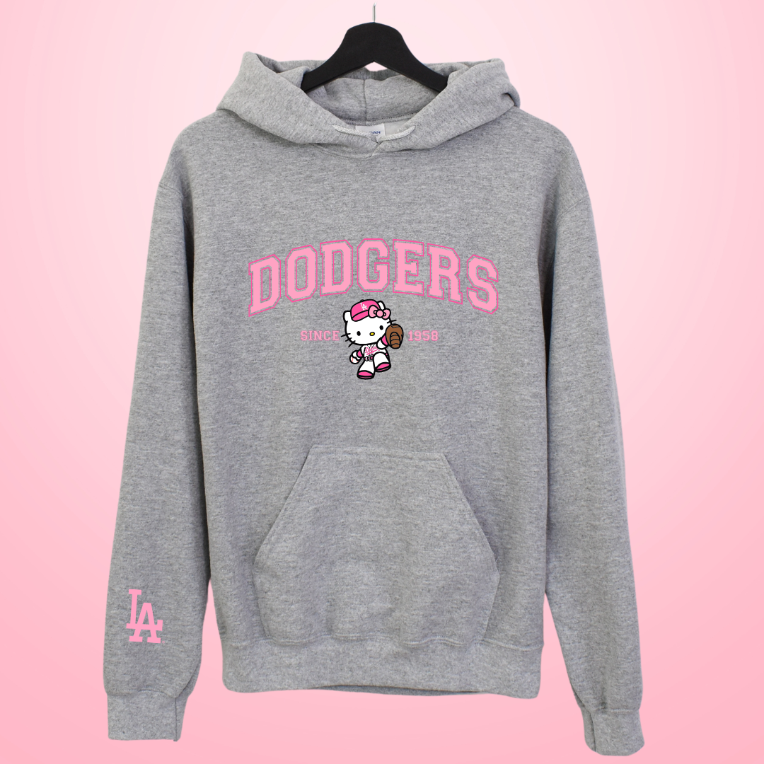 HK Pink LA Baseball Hoodie