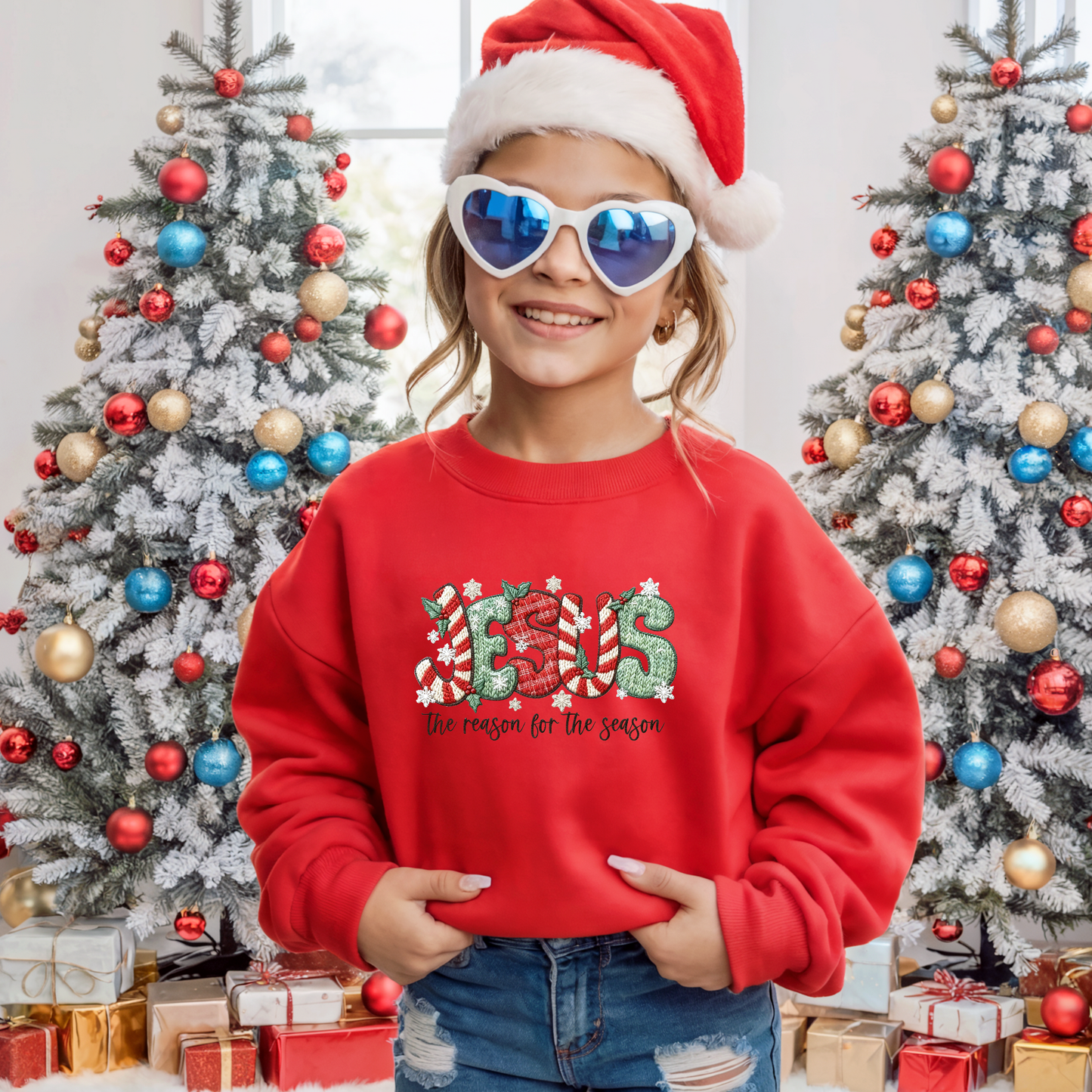 Kids Jesus is the Season Yarn Effect