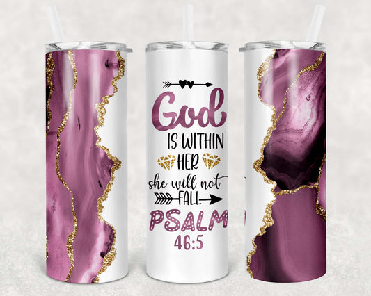 God is Within Her 20oz Tumbler
