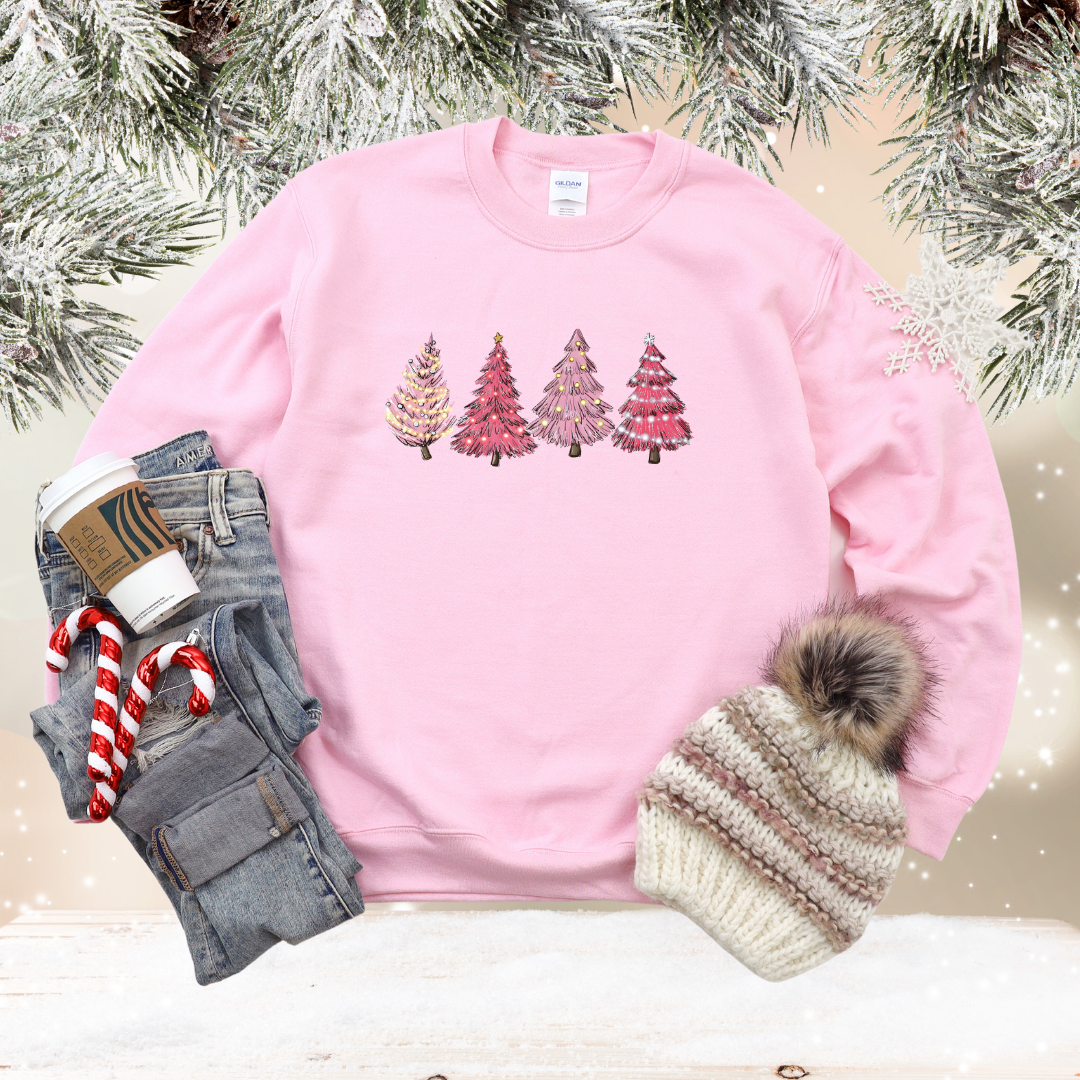 Pinkmas Trees Sweater