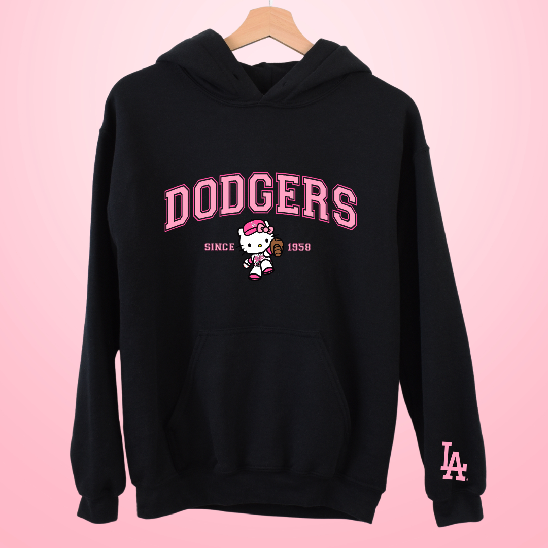 HK Pink LA Baseball Hoodie