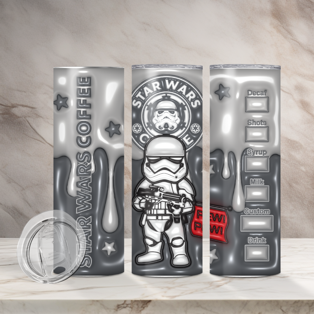 White Trooper 20oz tumbler