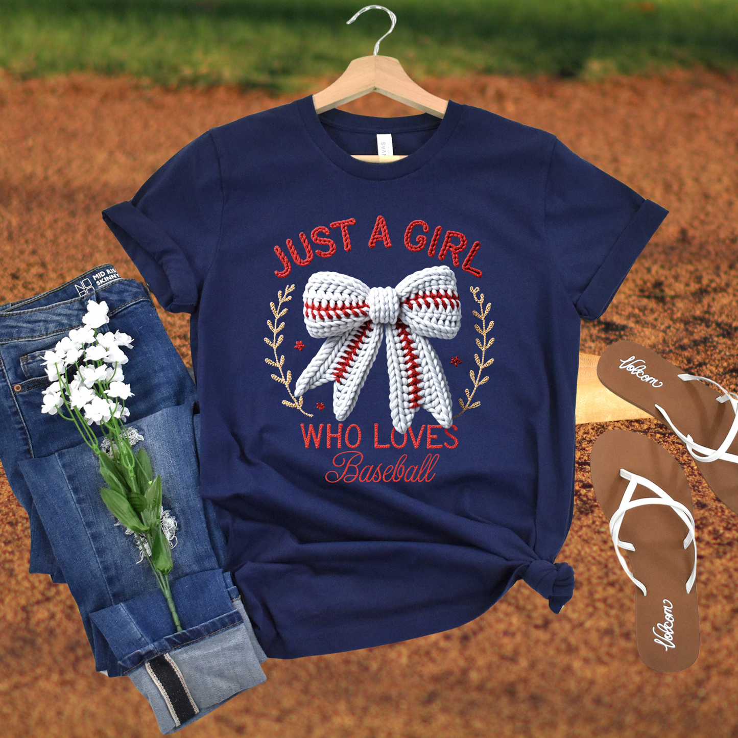 Just a Girl & Baseball Yarn Effect