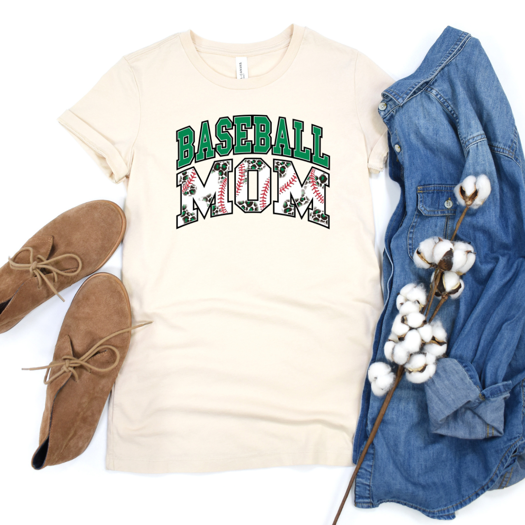 Baseball Mom Leopard Shirt or Sweater