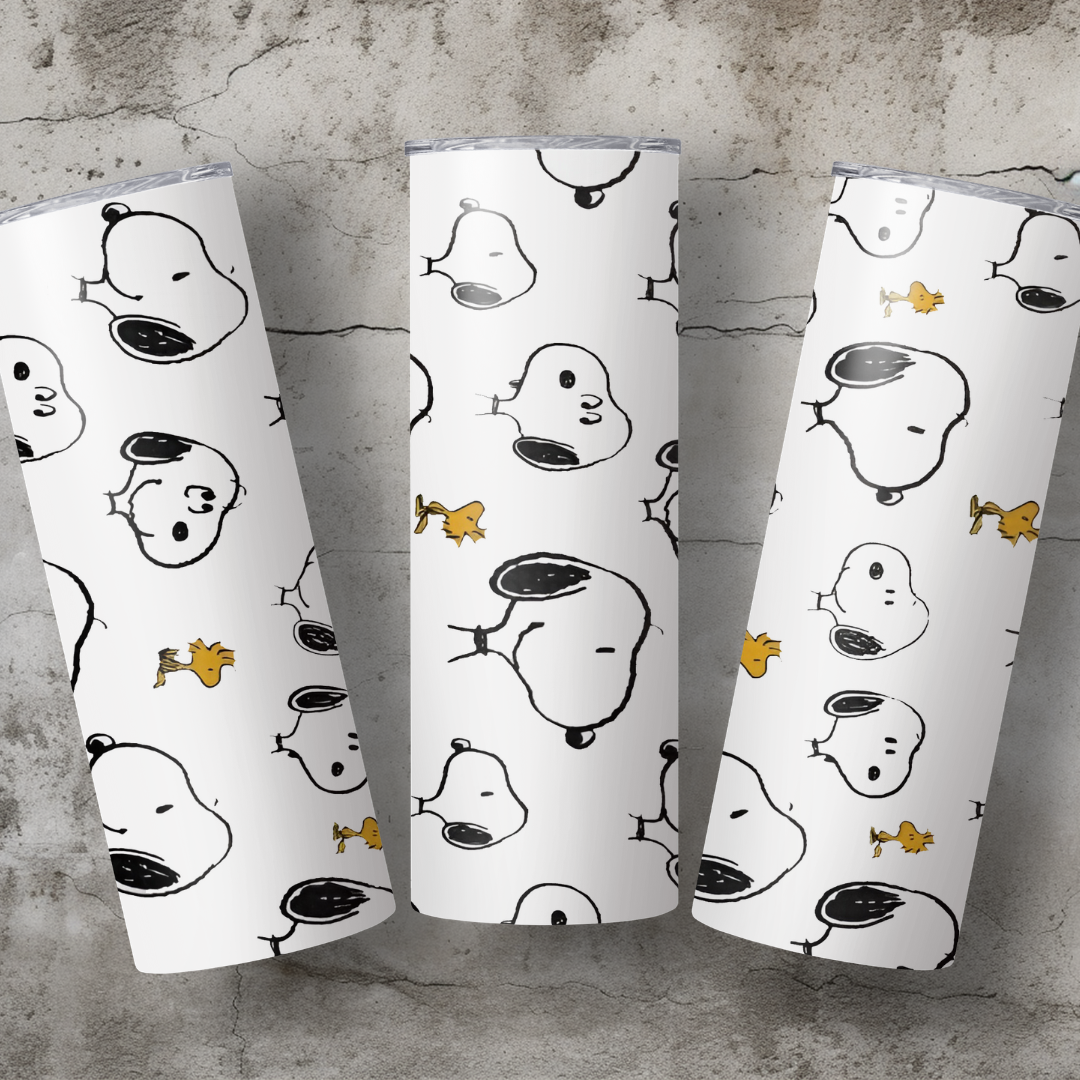 White Doggy 20oz Tumbler