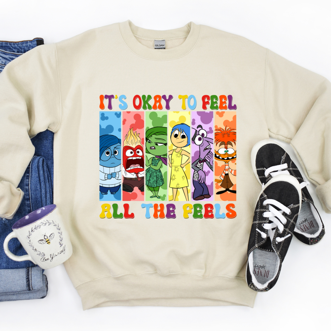 It's Okay to Feel All the Feels Shirt or Sweater