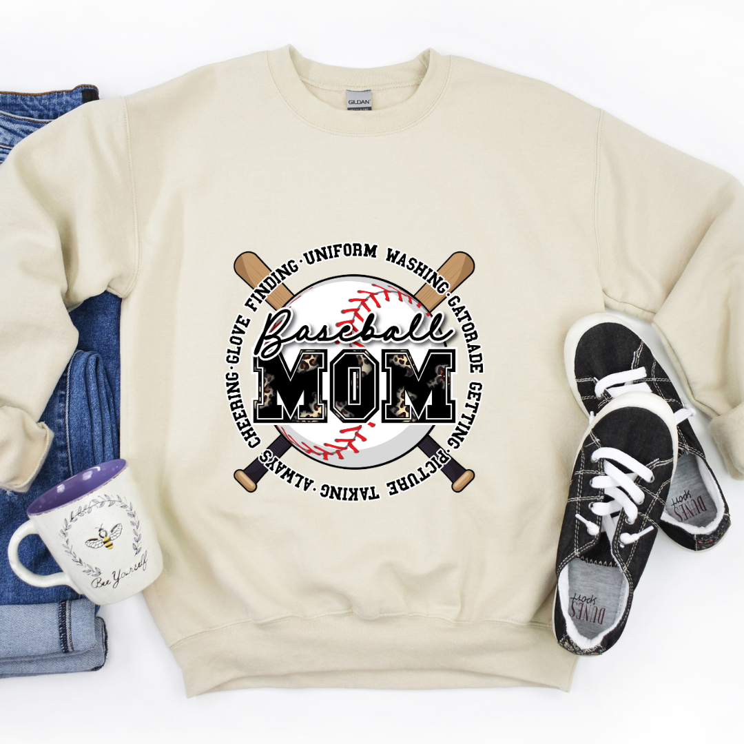 Baseball Mom Shirt or Sweater