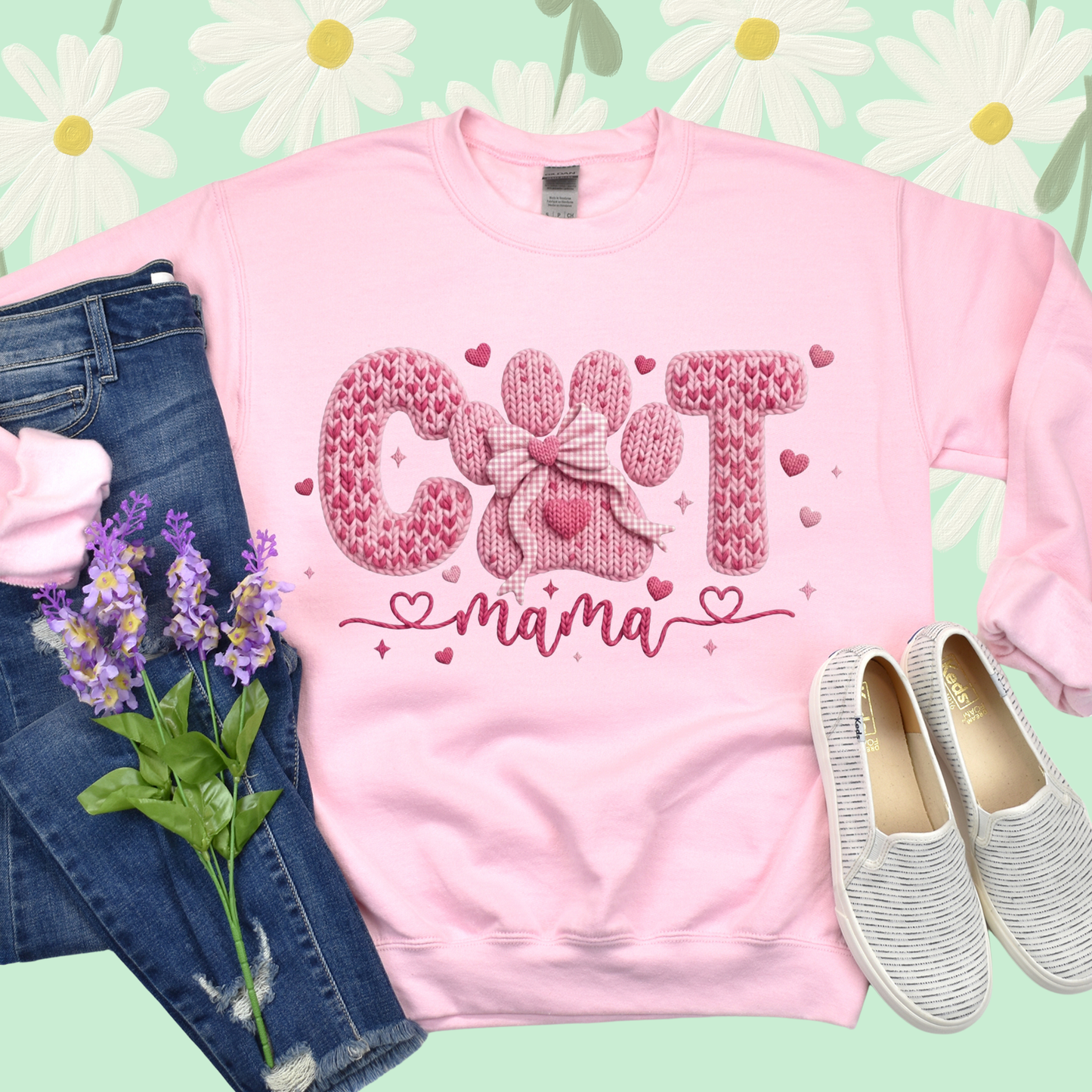 Cat Mom Yarn Shirt/Sweater