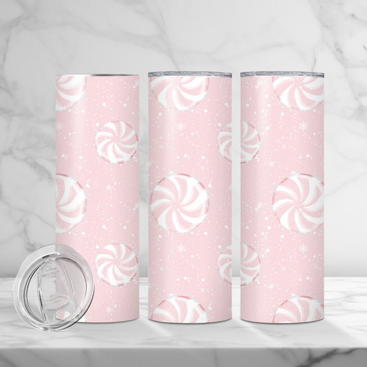 Pink Peppermint Tumbler