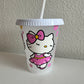 Kids Ballerina Kitty Plastic Cup