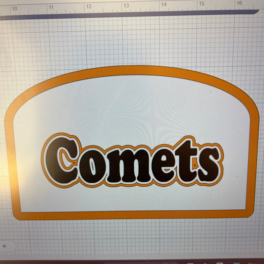 Comets Transfer - Orange Hat