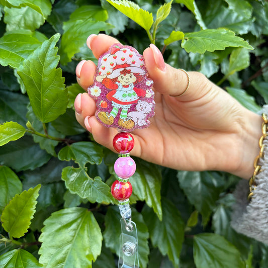 Strawberry Girl Badge Reel
