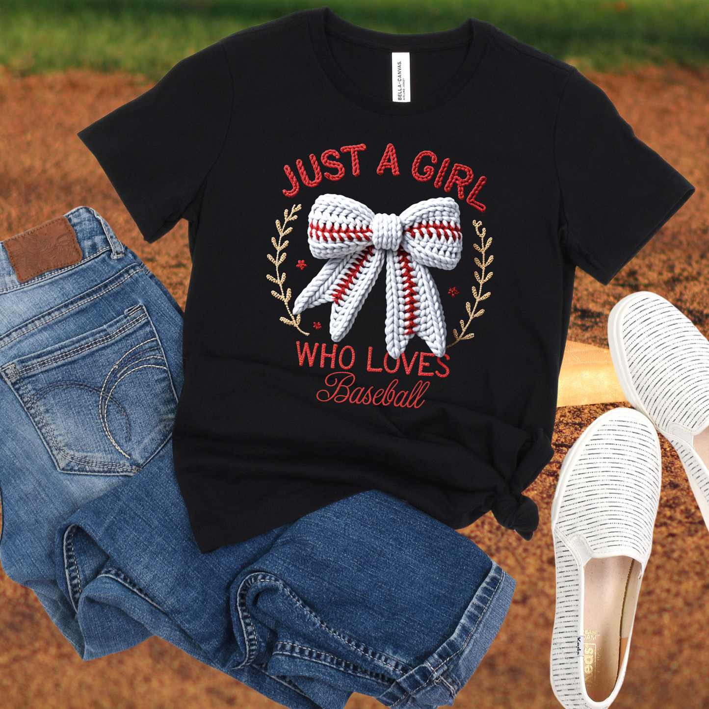 Just a Girl & Baseball Yarn Effect