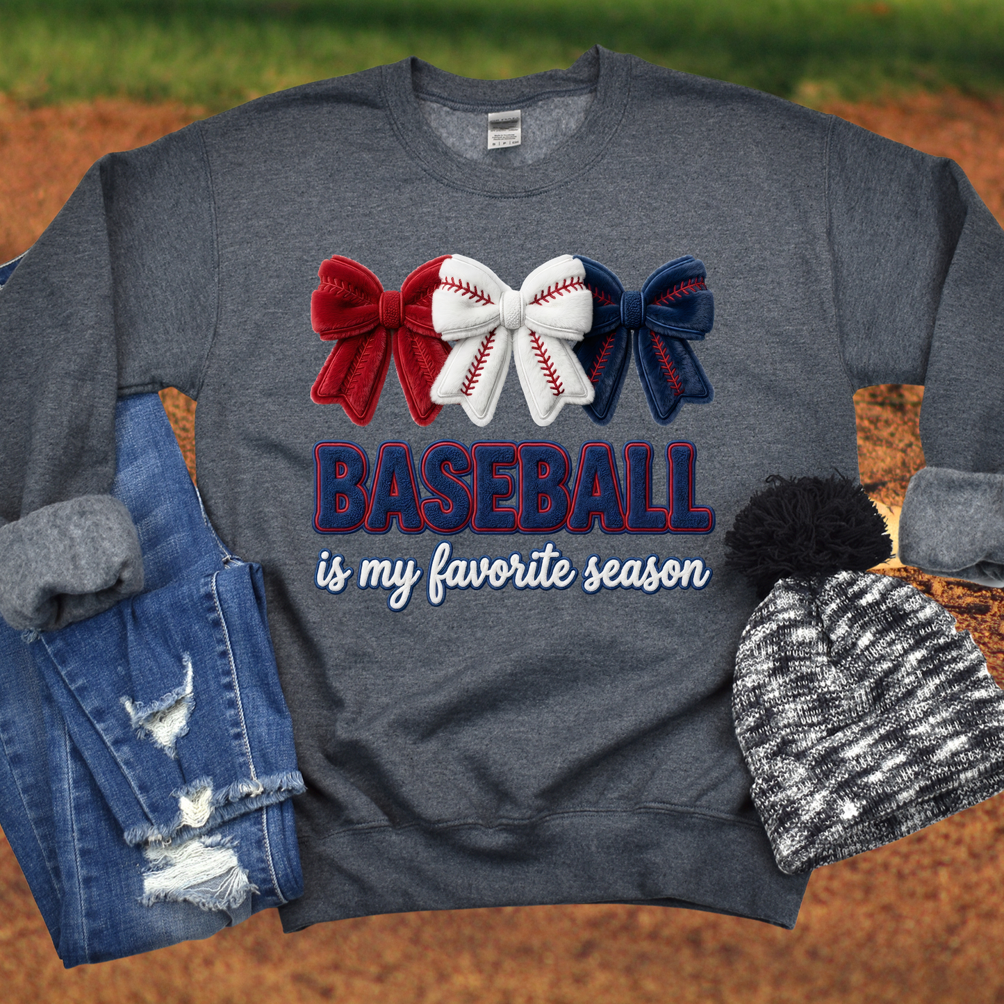 Baseball is My Favorite Season Yarn Effect