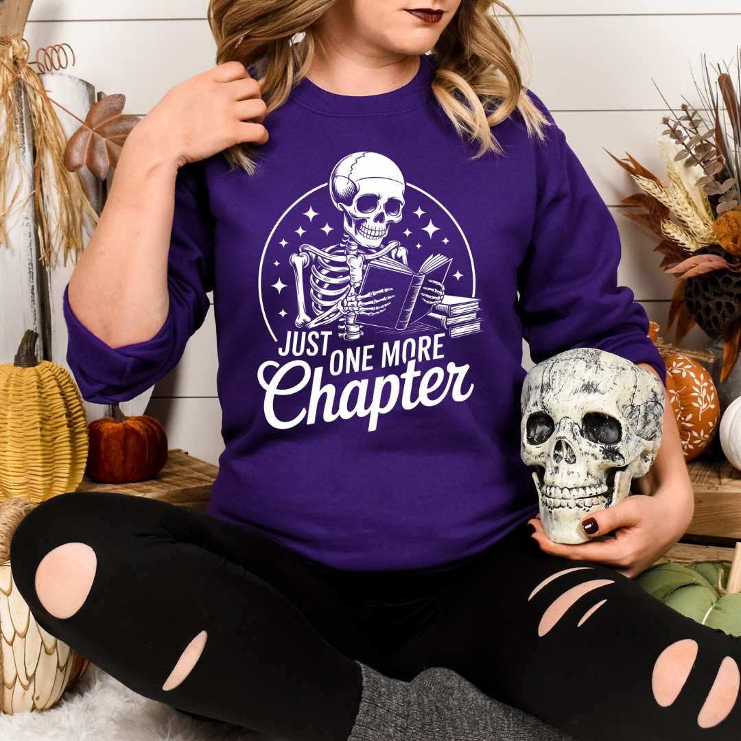 Skeleton One More Chapter Sweater