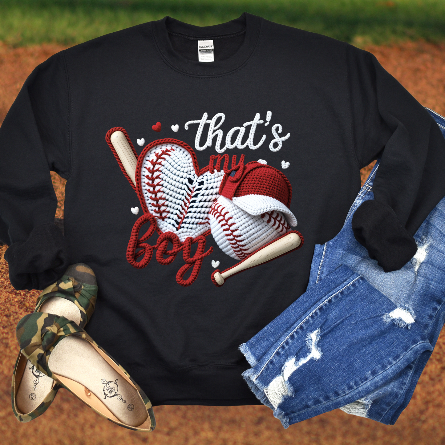 That's My Boy Baseball Yarn Effect
