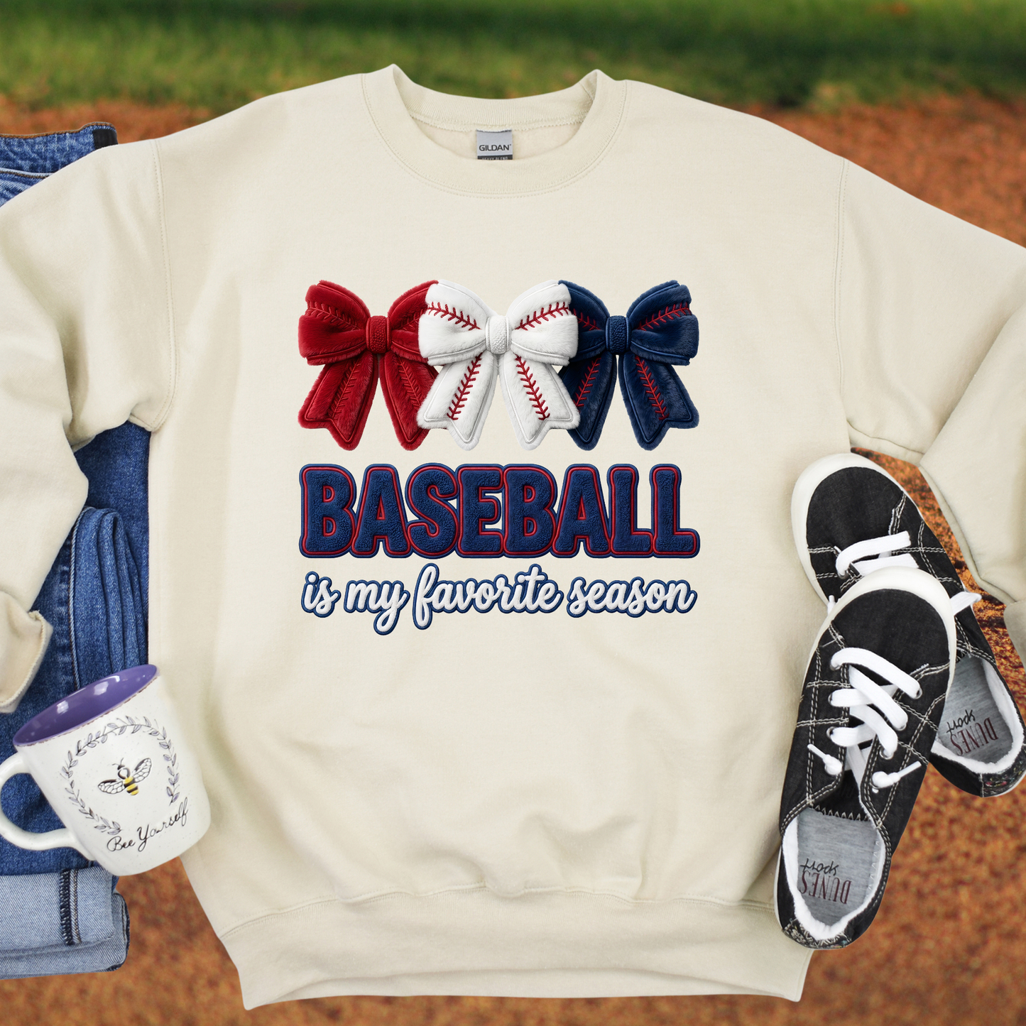 Baseball is My Favorite Season Yarn Effect