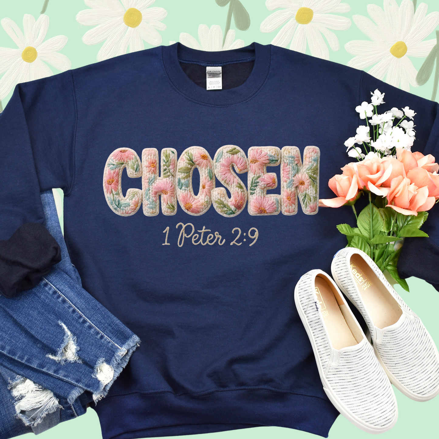 CHOSEN Yarn Effect Sweater