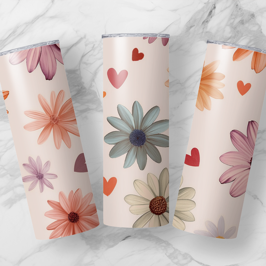 Floral Vibes 20oz Tumbler