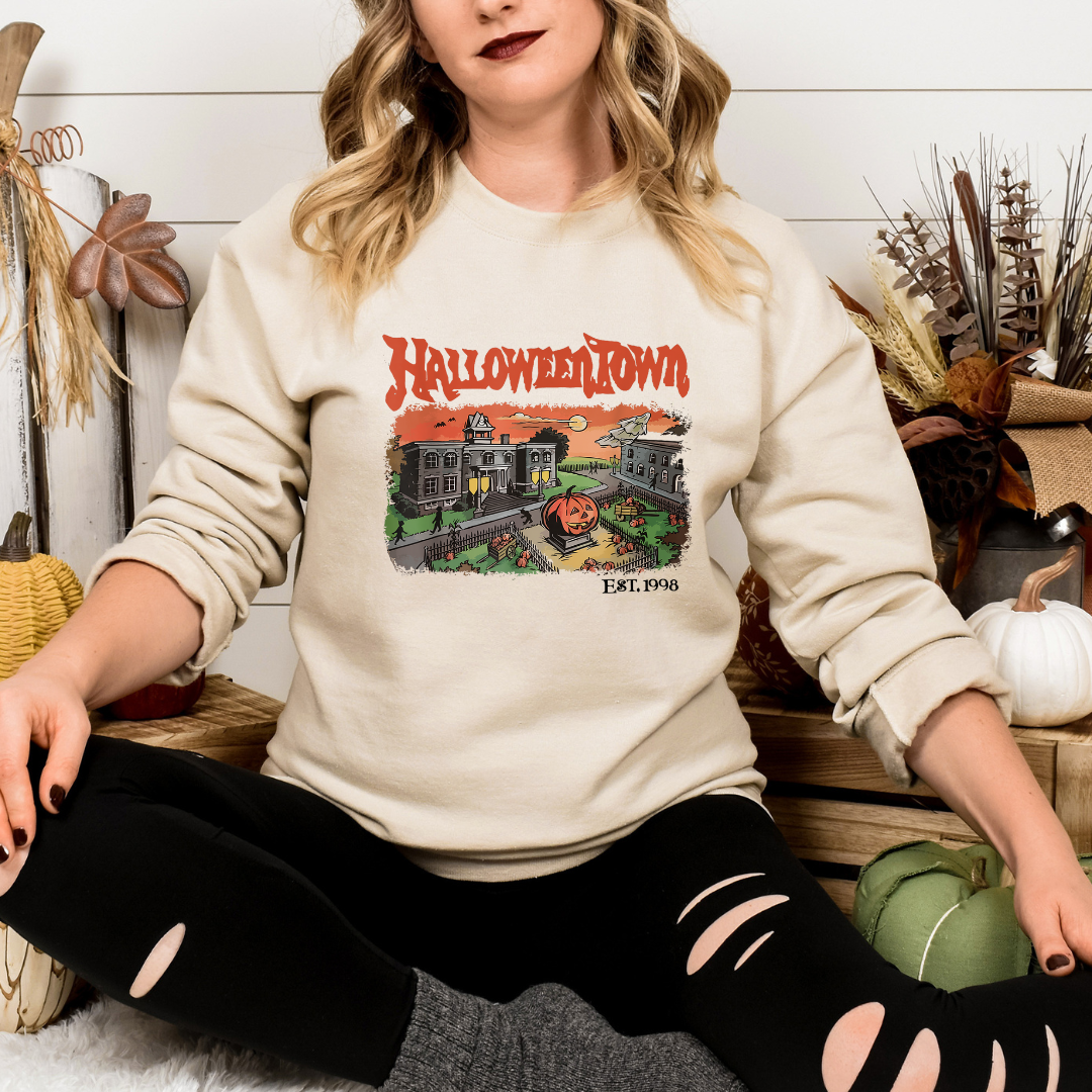 Halloween town Crewneck Sweater