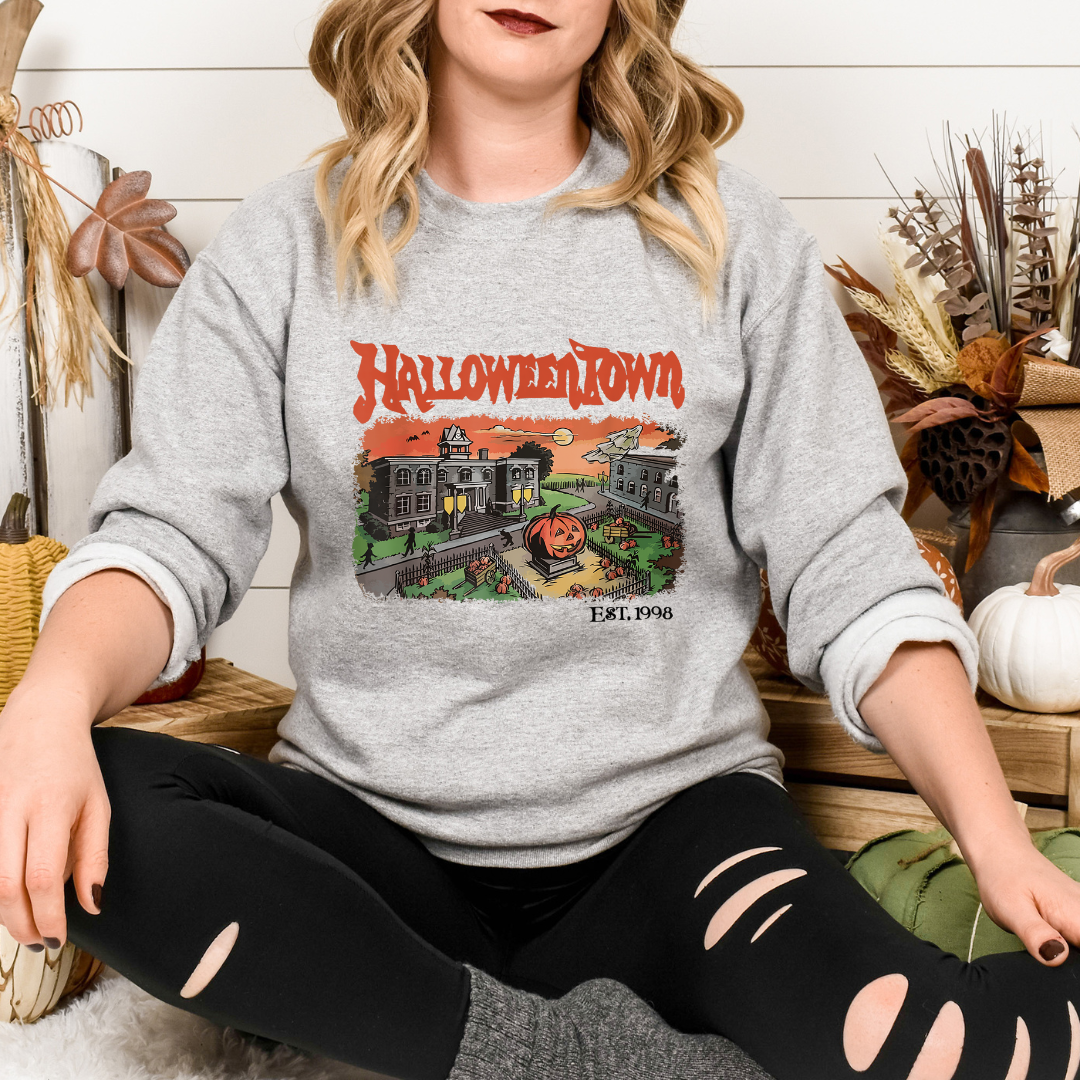 Halloween town Crewneck Sweater