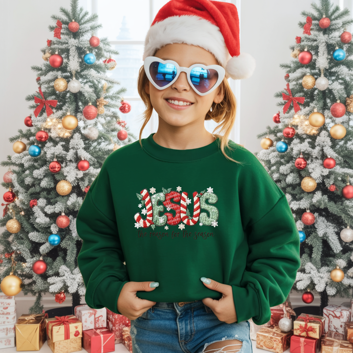 Kids Jesus is the Season Yarn Effect