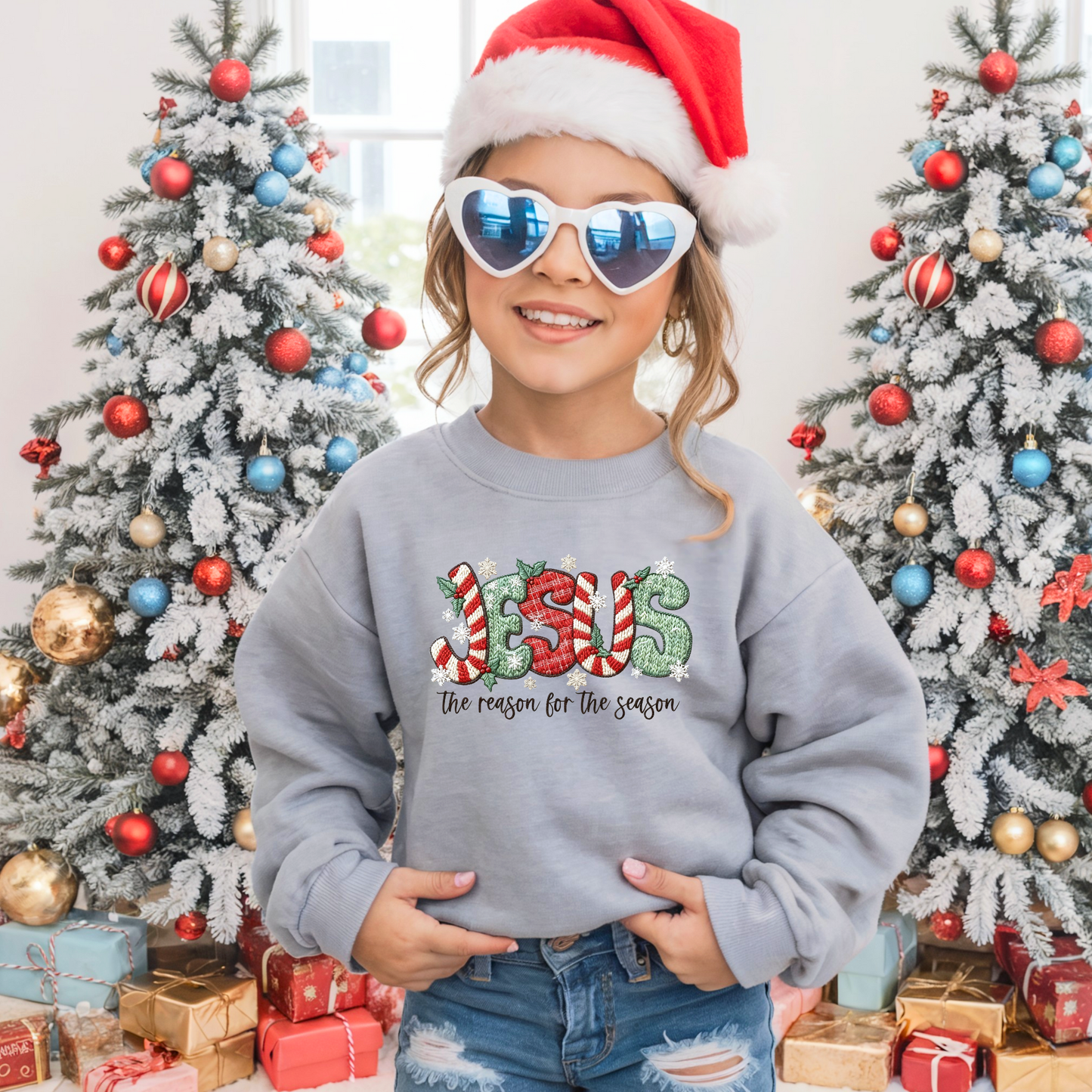 Kids Jesus is the Season Yarn Effect