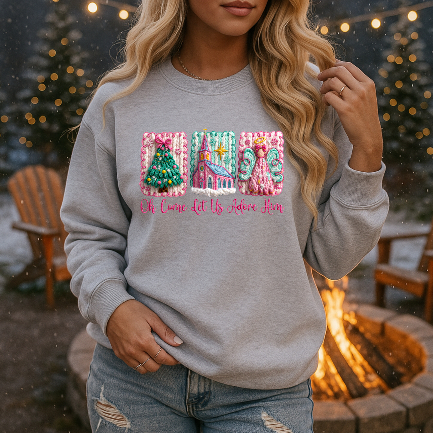 Let Us Adore Him Yarn Effect