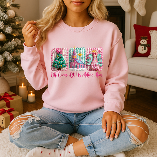 Let Us Adore Him Yarn Effect