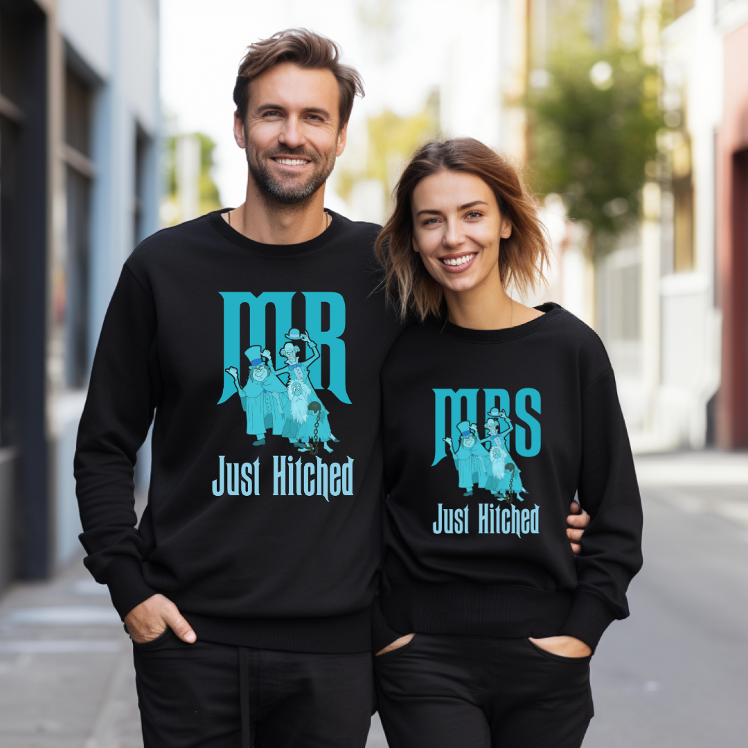 Haunted Mr / Mrs Just Hitched Sweater