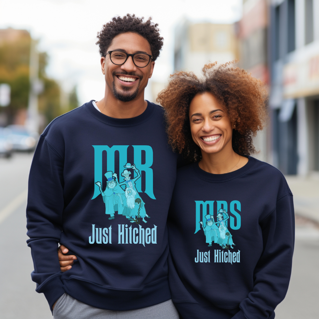 Haunted Mr / Mrs Just Hitched Sweater