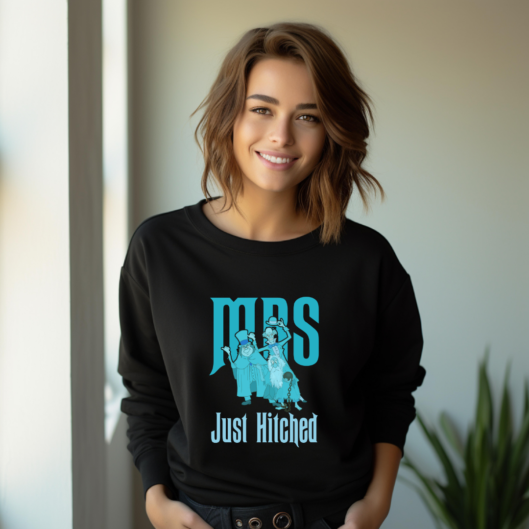 Haunted Mr / Mrs Just Hitched Sweater