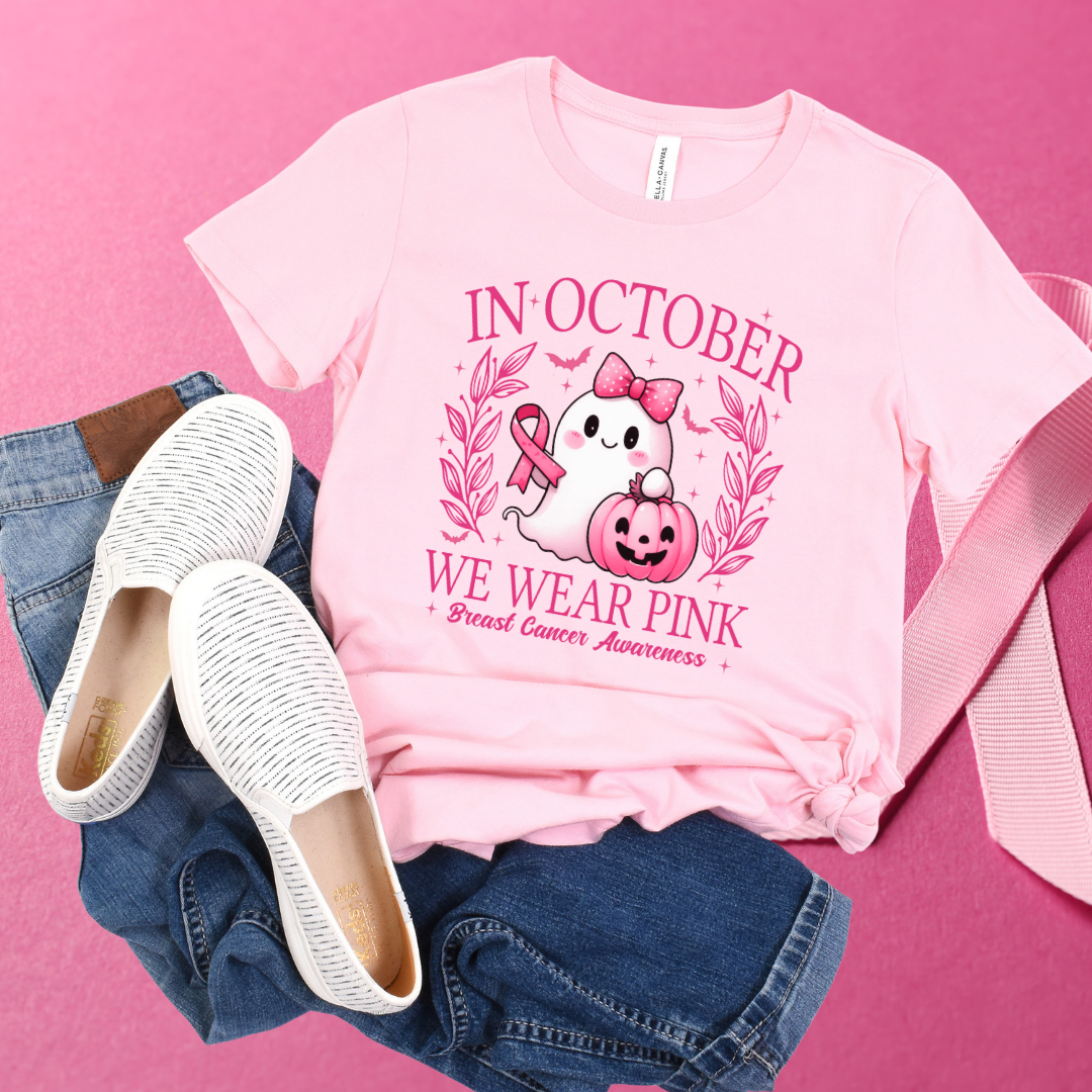 October Pink Cute Ghost