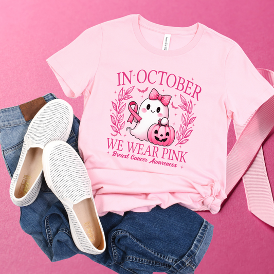 October Pink Cute Ghost