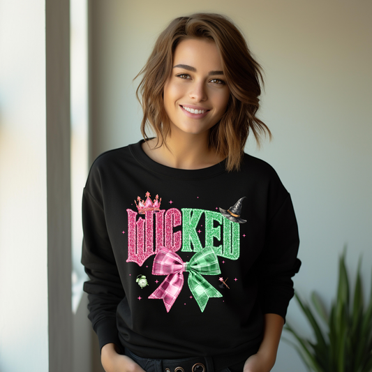 Pink and Green Glitter