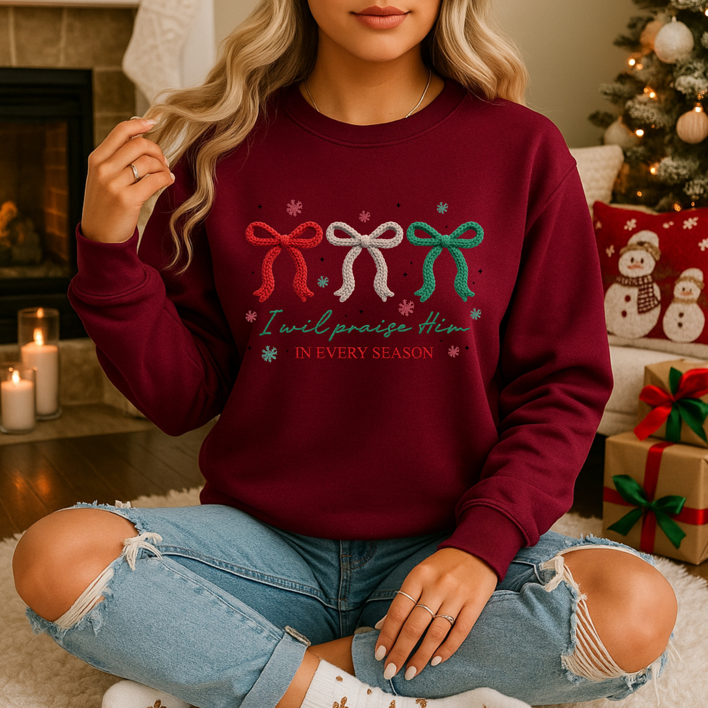 Praise Him Every Season Yarn Effect