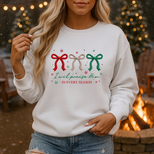 Praise Him Every Season Yarn Effect