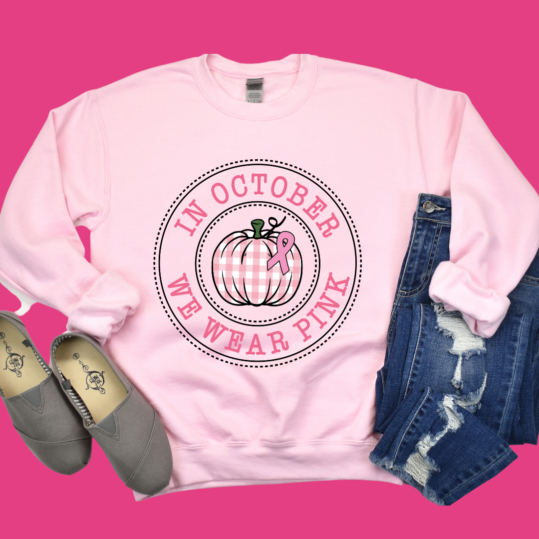 October Pink Pumpkin Sweater